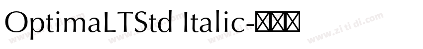 OptimaLTStd Italic字体转换